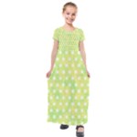 Traditional Patterns Hemp Pattern Kids  Short Sleeve Maxi Dress