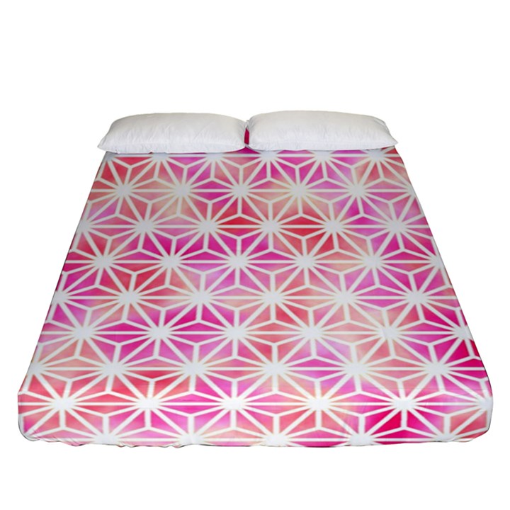 Traditional Patterns Hemp Pattern Fitted Sheet (Queen Size)