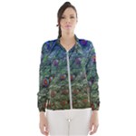 Peacock Feathers Colorful Feather Women s Windbreaker