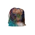 Network Earth Block Chain Globe Drawstring Pouch (Medium) View2