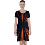 Abstract Light Short Sleeve Nightdress