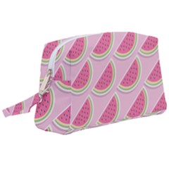Melons Pattern Food Fruits Melon Wristlet Pouch Bag (large)