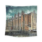 Architecture City Building Travel Square Tapestry (Small)