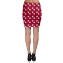 Lazy Bat One Red Pattern Bodycon Skirt View2