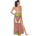 Cactus Pattern Background Texture Maxi Chiffon Tie-Up Sarong View2