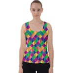 Geometric Triangle Velvet Tank Top