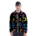Abstract Background Retro Men s Windbreaker