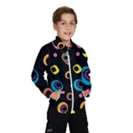 Abstract Background Retro Kids  Windbreaker
