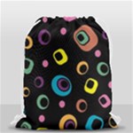Abstract Background Retro Drawstring Bag (Small)