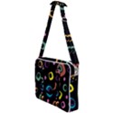 Abstract Background Retro Cross Body Office Bag View1