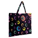 Abstract Background Retro Zipper Large Tote Bag View2