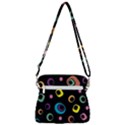 Abstract Background Retro Zipper Messenger Bag View3