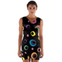 Abstract Background Retro Wrap Front Bodycon Dress View1