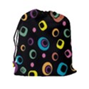 Abstract Background Retro Drawstring Pouch (XXL) View2