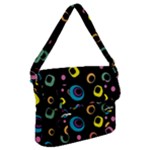 Abstract Background Retro Buckle Messenger Bag