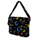 Abstract Background Retro Buckle Messenger Bag View2
