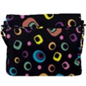 Abstract Background Retro Buckle Messenger Bag View3