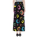 Abstract Background Retro Full Length Maxi Skirt View2
