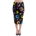 Abstract Background Retro Midi Pencil Skirt