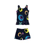 Abstract Background Retro Kids  Boyleg Swimsuit