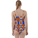 Checkered 5 Twist Front Tankini Set View2