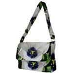 Blue Centered Tulip Full Print Messenger Bag