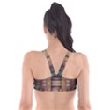 Fractal Design Pattern Decorative Plunge Bikini Top View2
