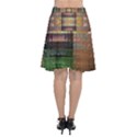 Fractal Design Pattern Decorative Chiffon Wrap Front Skirt View2