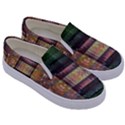 Fractal Design Pattern Decorative Kids  Canvas Slip Ons View3