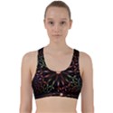 Fractal Colorful Pattern Texture Back Weave Sports Bra View1