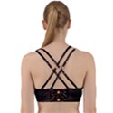 Fractal Colorful Pattern Texture Back Weave Sports Bra View2