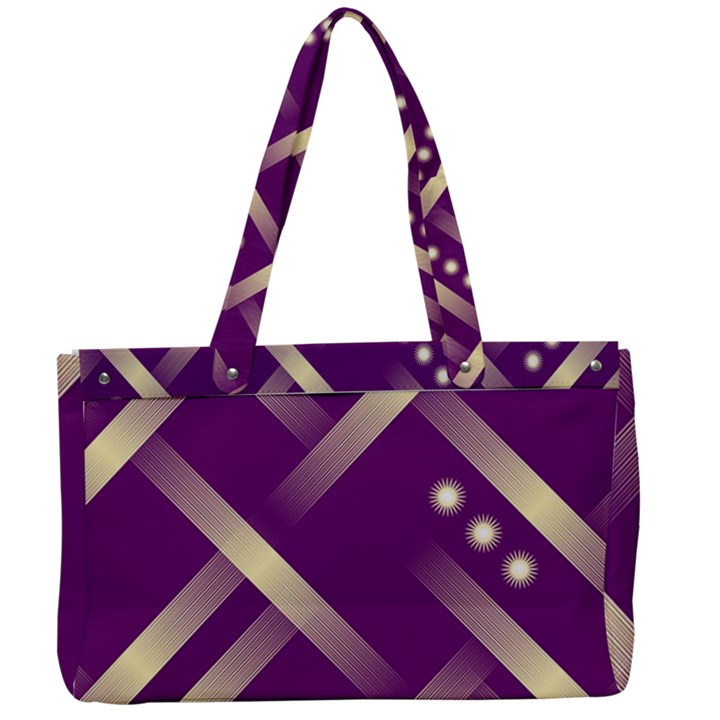 Background Non Seamless Pattern Canvas Work Bag