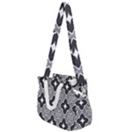 Seamless Pattern Ornament Rope Handles Shoulder Strap Bag