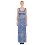 Abstract Triangles Geometric Maxi Thigh Split Dress