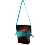 Signal Background Pattern Light Folding Shoulder Bag