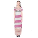 Easter Egg Colorful Spring Color Short Sleeve Maxi Dress