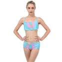 Lady in the pool Layered Top Bikini Set View1