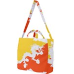 Borders Country Flag Geography Map Square Shoulder Tote Bag