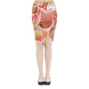 Background Floral Pattern Structure Midi Wrap Pencil Skirt View1