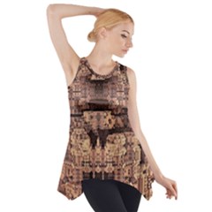 Fractals Abstraction Tla Designs Side Drop Tank Tunic