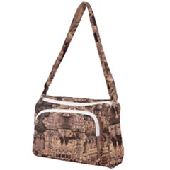 Fractals Abstraction Tla Designs Front Pocket Crossbody Bag