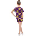 Burger Pattern Kids  Mesh Tee and Shorts Set View2