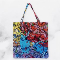 Graffiti Wall Mural Painting Arts Grocery Tote Bag