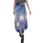 Network Technology Connection Velour Split Maxi Skirt