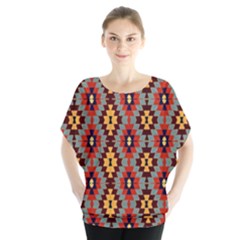 Abstract 18 Batwing Chiffon Blouse