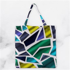 Mosaic Shapes Grocery Tote Bag