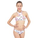 Unicorn Seamless Pattern Background Vector (1) High Neck Bikini Set View1