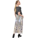 String Of Lights Christmas Festive Party Velour Split Maxi Skirt View2