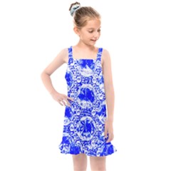 Cut Glass Beads Kids  Overall Dress
