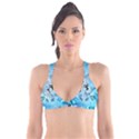 Piano With Feathers, Clef And Key Notes Plunge Bikini Top View1